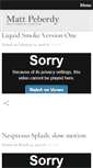 Mobile Screenshot of mattpeberdy.com