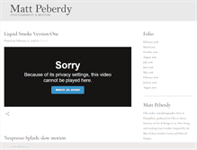 Tablet Screenshot of mattpeberdy.com